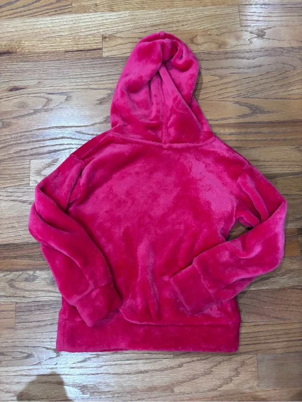 Lucky Brand Hot Pink Plush Hoodie Girl’s 5/6